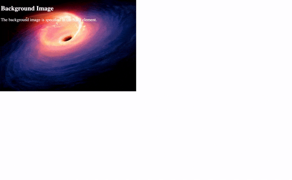 la imagen de fondo en html se expande para ocupar toda la ventana del navegador