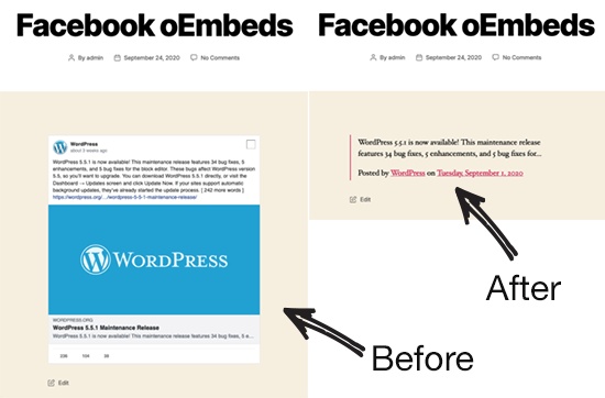 facebook oembed