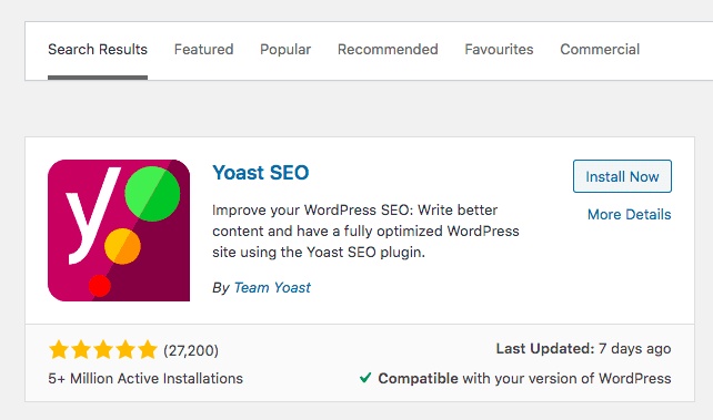 instalar yoast seo