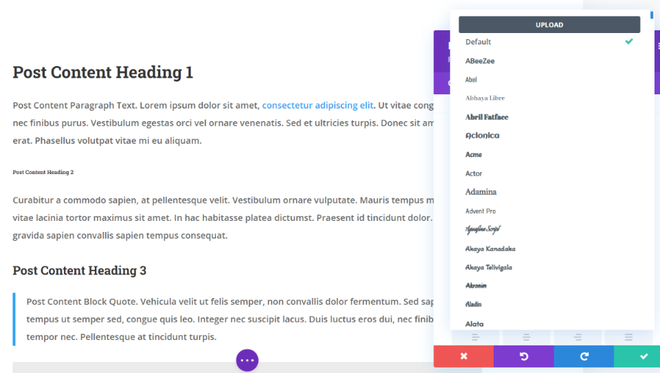 Utilice la integración de fuentes de Google con módulos Divi