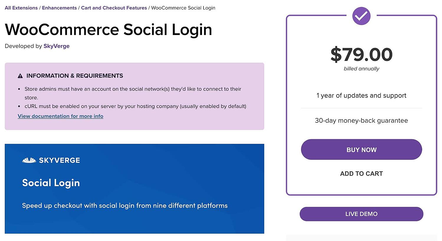 Complemento de inicio de sesión social de WordPress Inicio de sesión social de WooCommerce