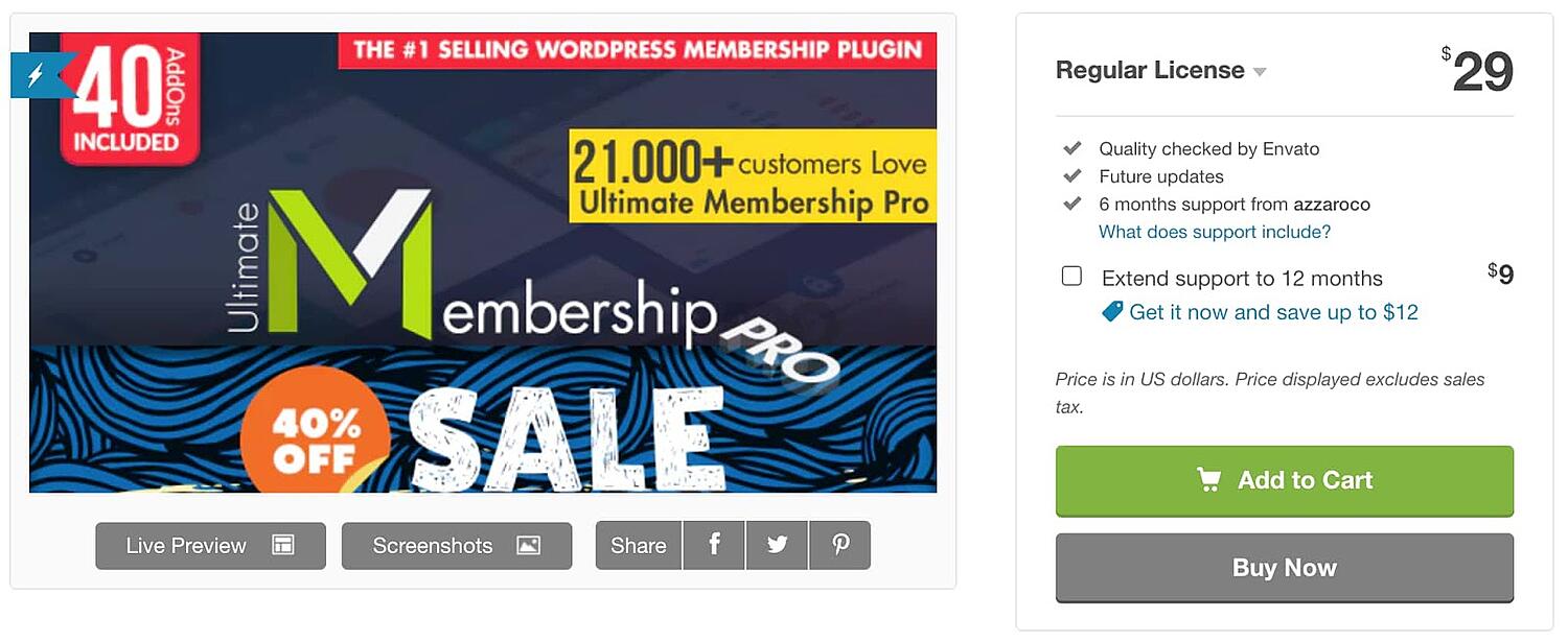 Complemento de inicio de sesión social de WordPress Ultimate Membership Pro