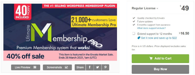 Complemento de inicio de sesión social de WordPress Ultimate Membership Pro
