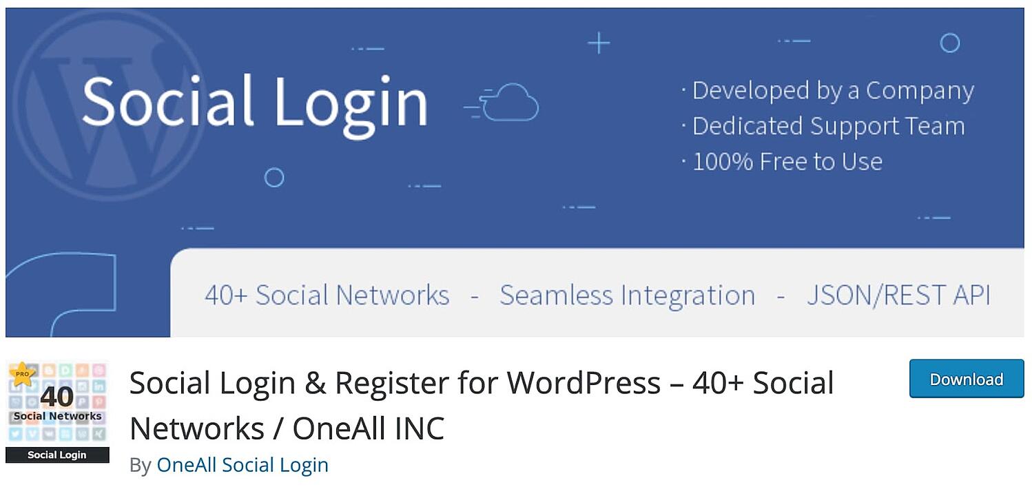Complemento de inicio de sesión social de WordPress Inicio de sesión social para WordPress