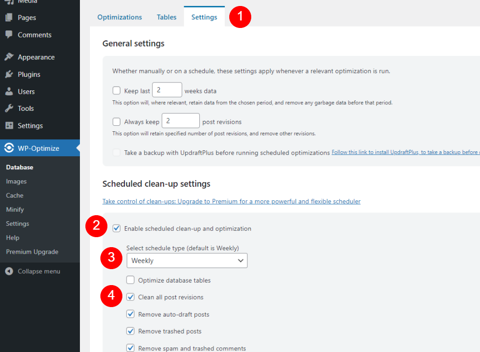 optimización de WP