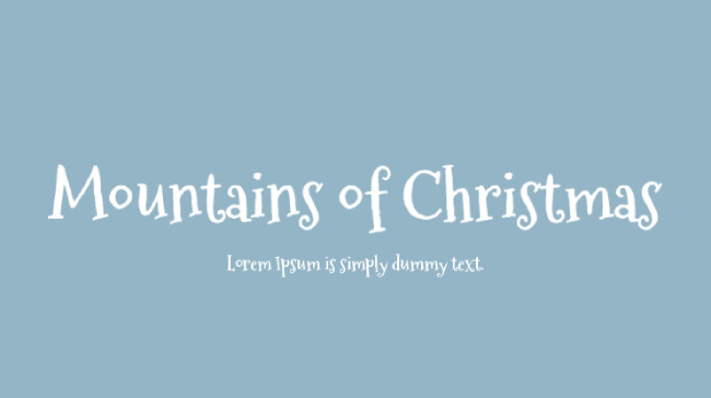 montañas navideñas