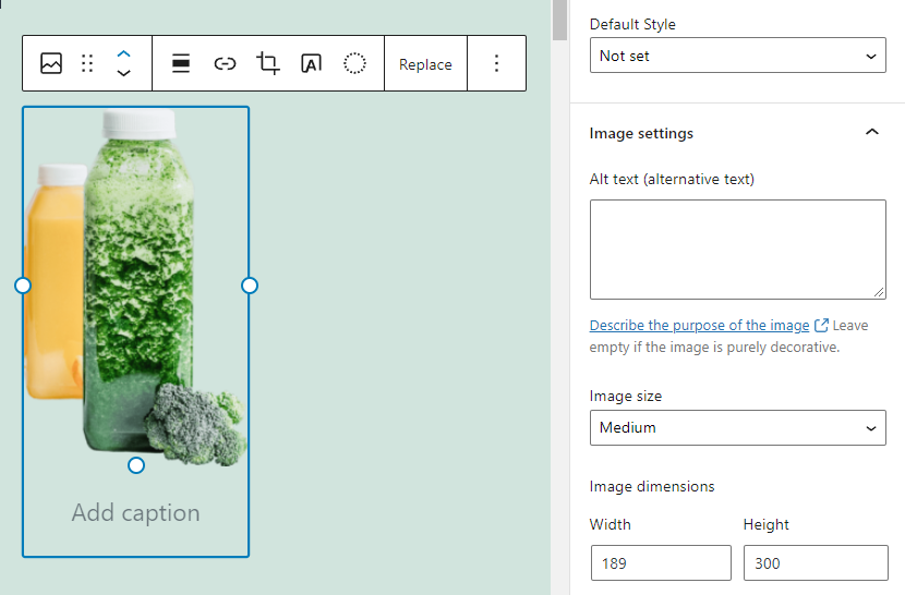 Cambiar el tamaño de una imagen en WordPress