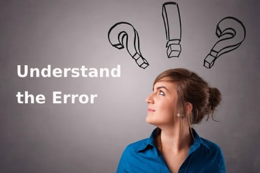entender el error