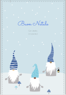 Tarjeta de felicitación: duendes navideños