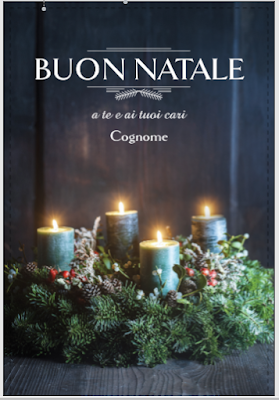 Tarjeta de felicitación: corona de Navidad