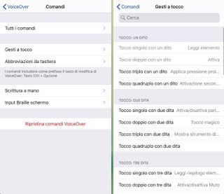 Configuración de gestos