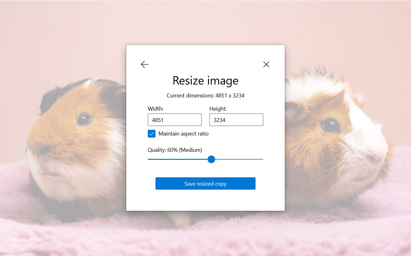 Configuración de la compresión de imágenes en Windows