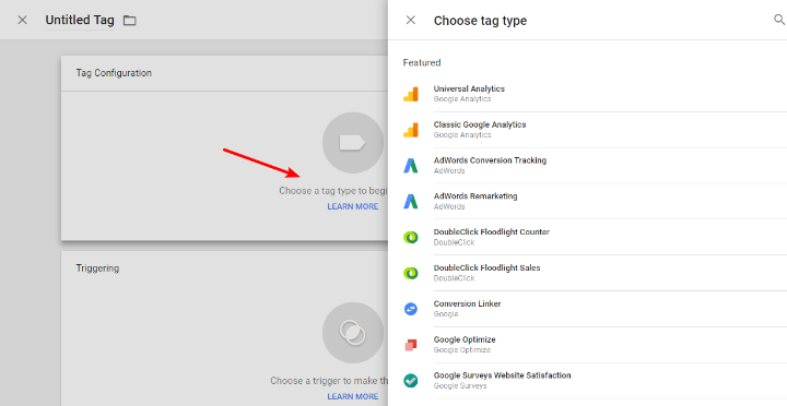 administrador de etiquetas de google