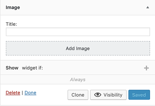 Visibilidad personalizada del complemento de la barra lateral para agregar un widget al sitio de WordPress