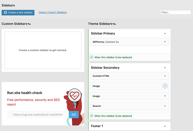 Complemento de barra lateral personalizado para agregar un widget a su sitio de WordPress