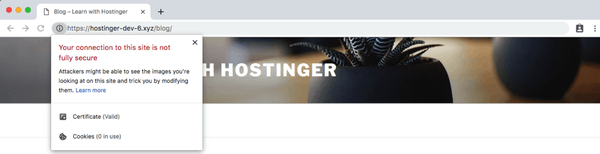 El mensaje de error de contenido mixto aparece en los sitios de WordPress que no han aplicado HTTPS en su base de datos