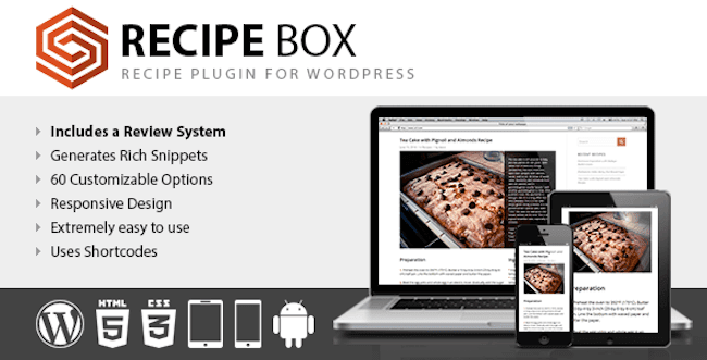 Complemento de fragmentos de recetas enriquecidas de WordPress que incluye un sistema de revisión