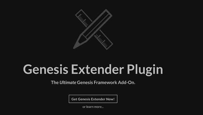 Logotipo del complemento Genesis Extender