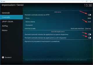 Control control de kodi