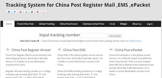 Seguimiento de correos de China