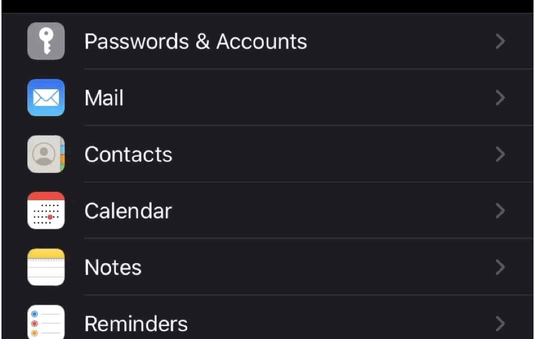 Configurar iPhone con contactos de Google