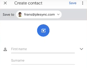 Guardar contactos en un teléfono Android