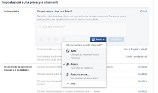 Configuración de privacidad de Facebook la configuración de privacidad