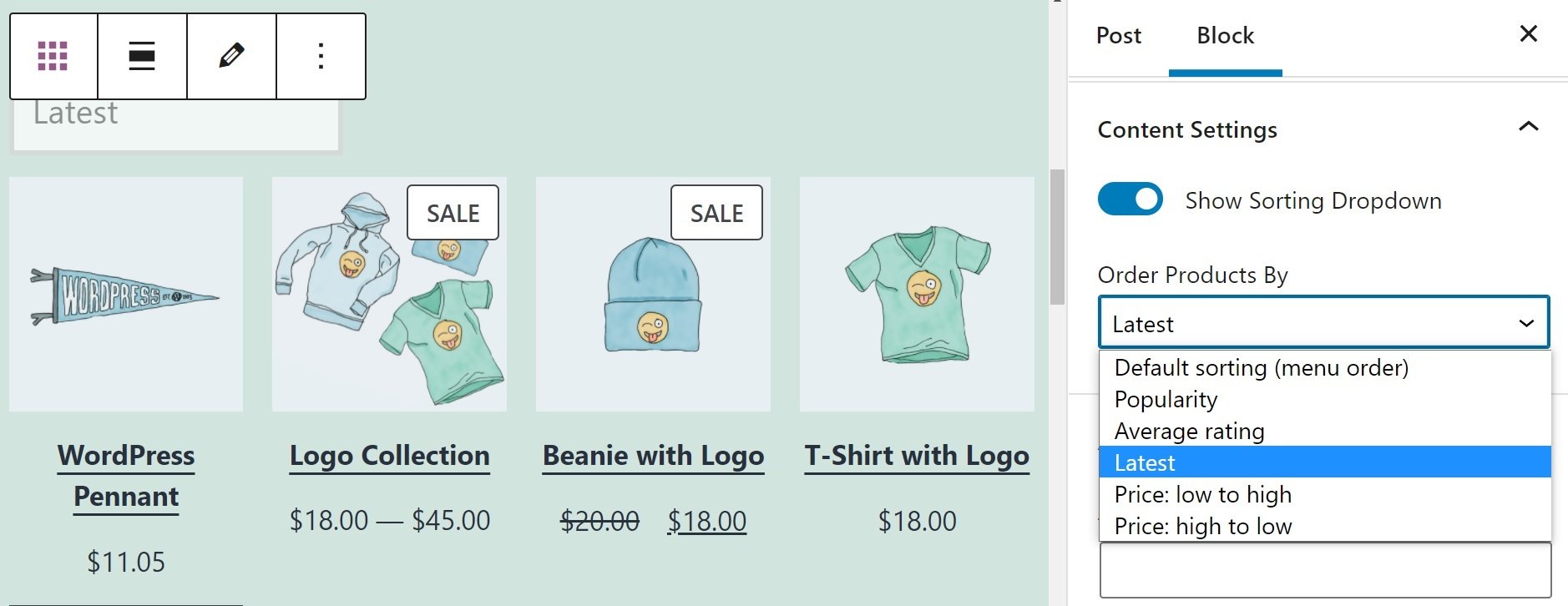 Todos los productos Bloquear configuración de contenido