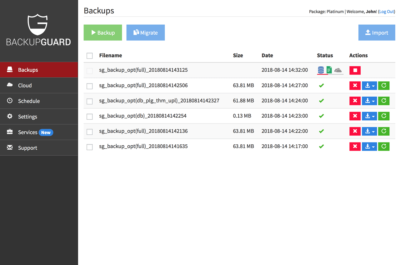 Demostración de la herramienta de copia de seguridad del selector de archivos para el complemento backupguard