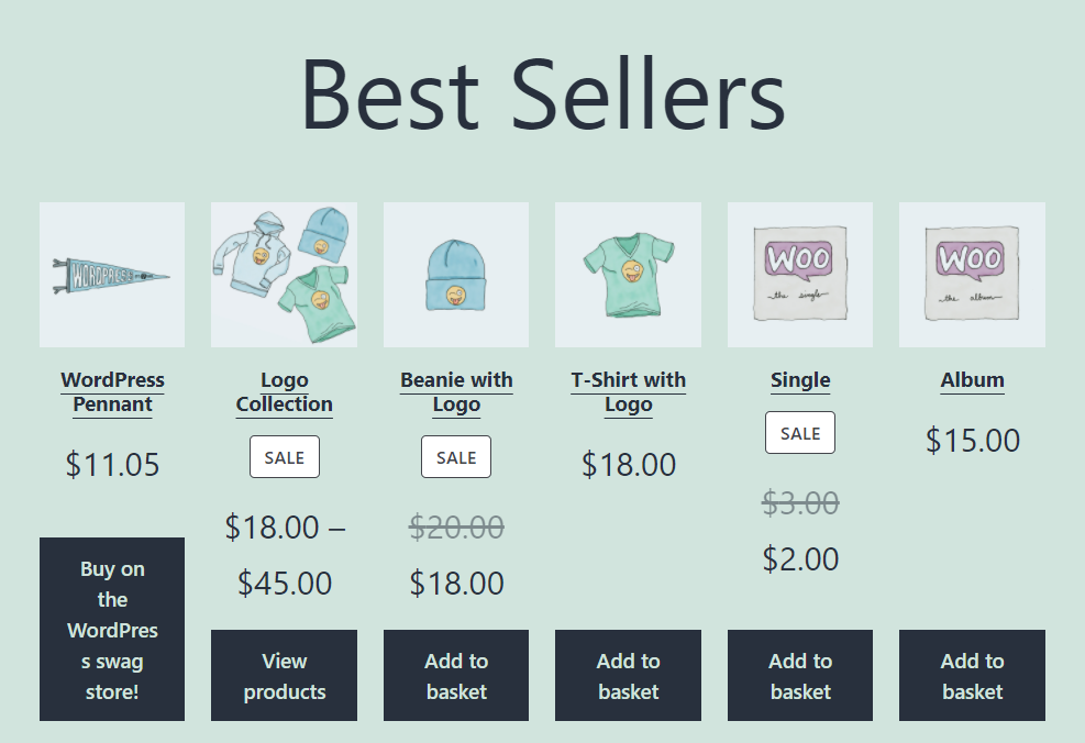 Los productos Block WooCommerce más vendidos
