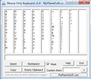 Programa de teclado solo para el mouse