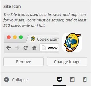 Uso de la función de ícono del sitio en el tablero de WordPress para crear un favicon