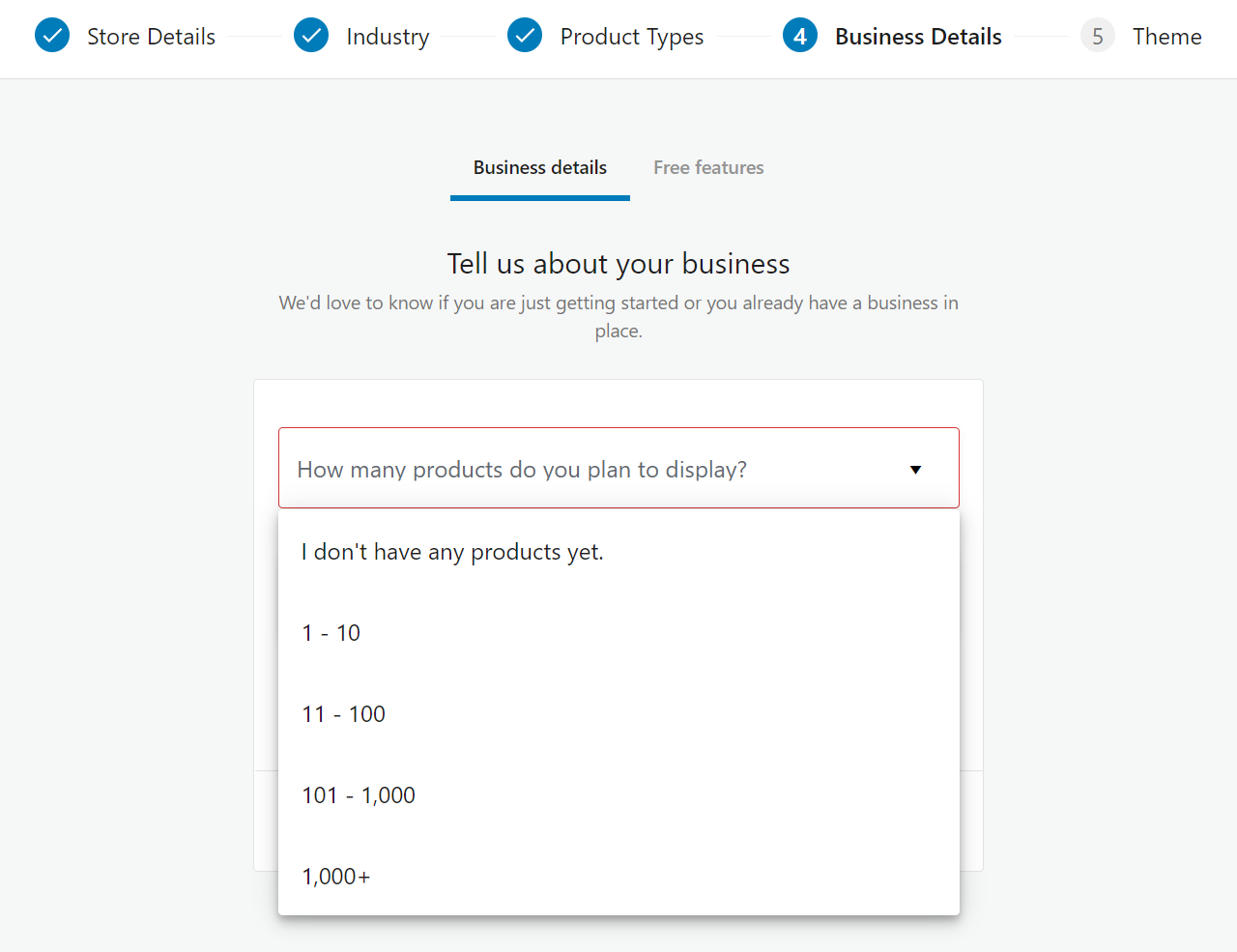 Determinar cuántos productos planeas vender en WooCommerce