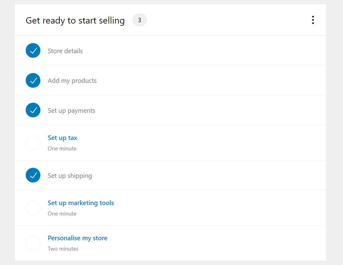 Configuración de la tienda WooCommerce