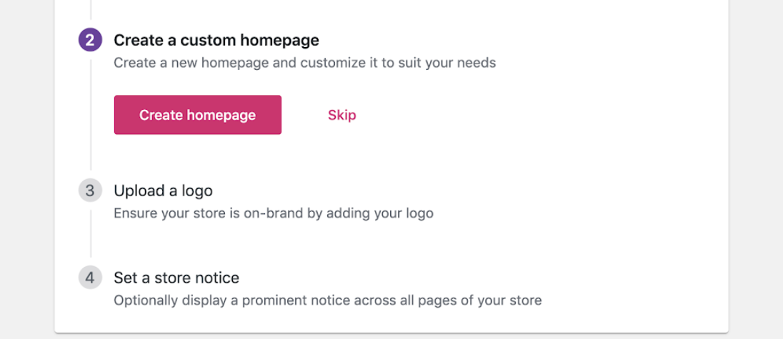 Crear una página de inicio para WooCommerce