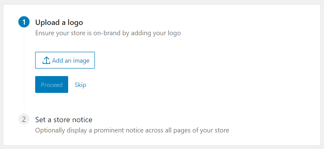 Carga del logotipo de WooCommerce
