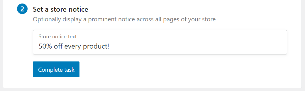 Configuración de una notificación de la tienda WooCommerce