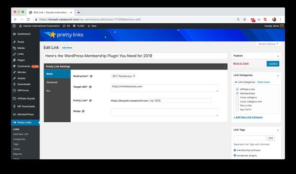 una demostración sobre cómo crear un enlace de afiliado fácil de usar para su sitio de WordPress