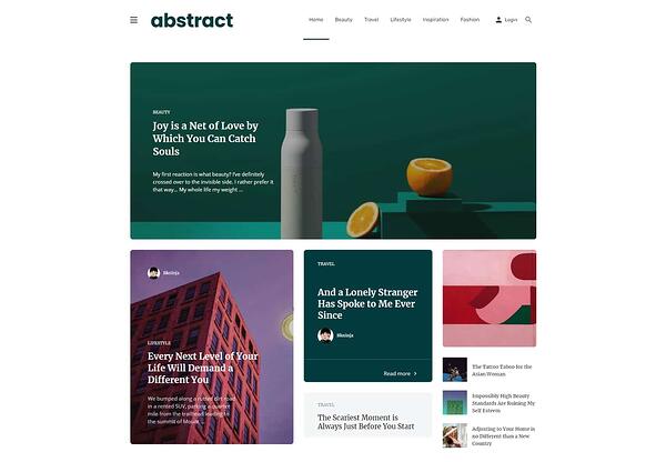 Demostración del módulo de diseño de periódico estilo Tumblr estilo Tumblr