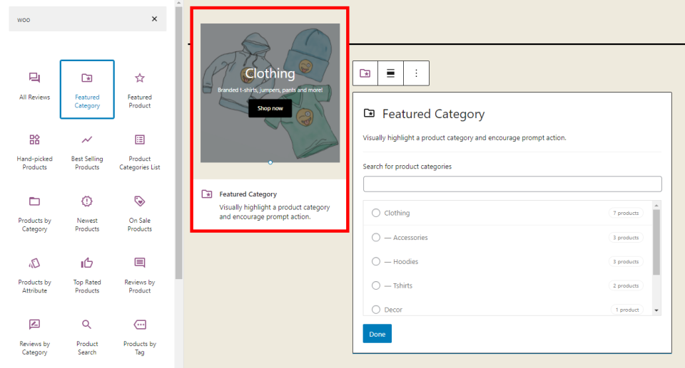 Categoría recomendada