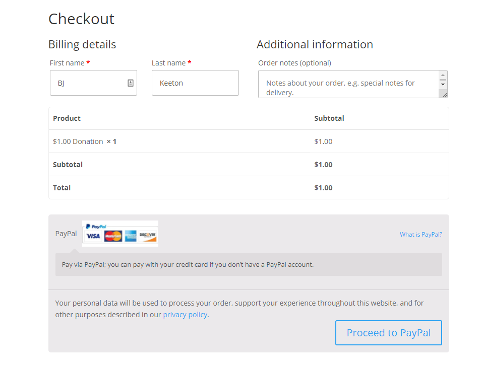 páginas de pago predeterminadas de woocommerce