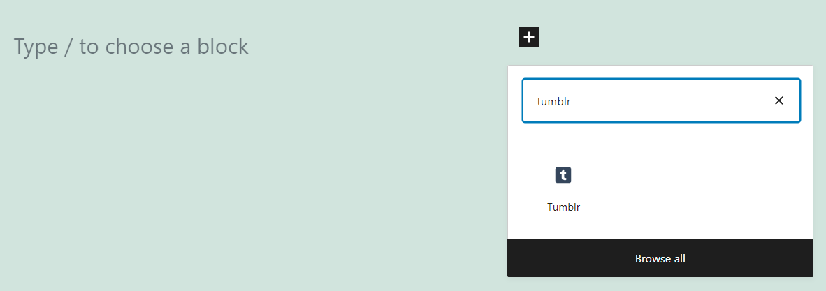 Agregar un bloque de Tumblr en WordPress