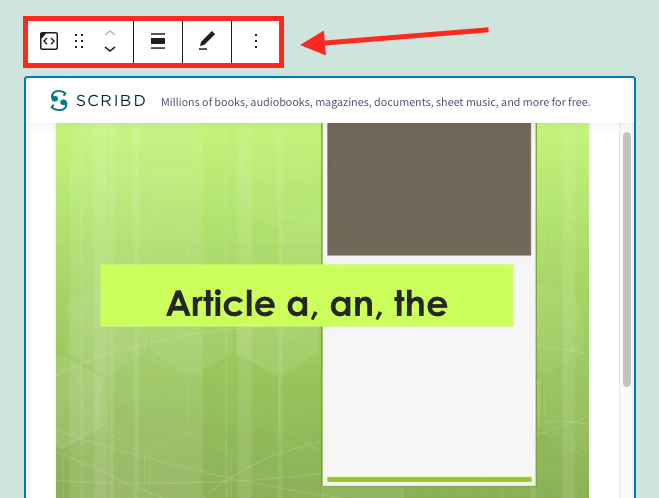 Insertar Scribd