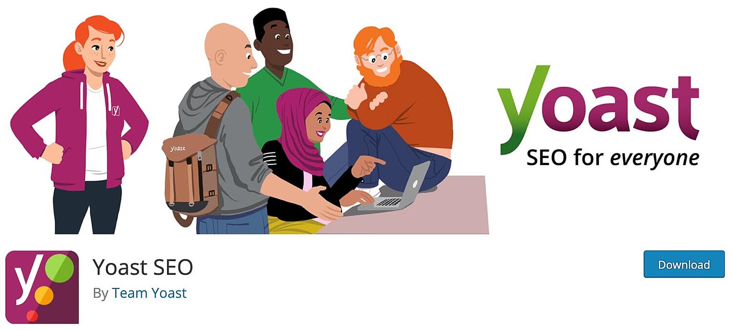 página del producto para el mapa del sitio de WordPress Yoast SEO plugin