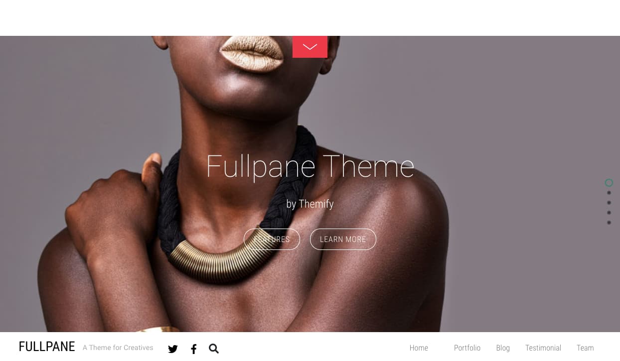 Demostración del tema FullPane HTML5 WordPress