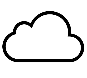 icons8 icono de nube negra esbozada