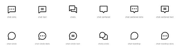 iconos de fósforo en blanco, iconos de chat negros acariciados