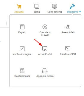 Antes del sistema operativo Opción PreOS