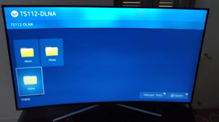 servidor DLNA en el televisor TV desde el servidor DLNA