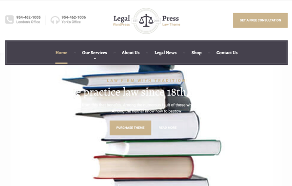 themeisle legalpress tema legal de wordpress